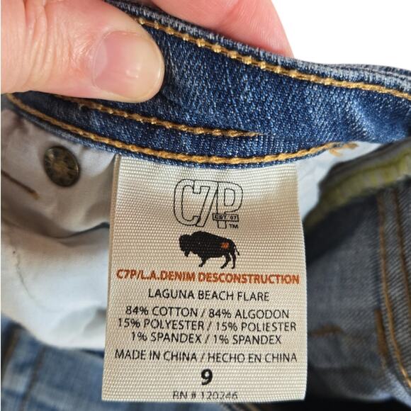 C7P | Laguna Beach Flare Jeans | Size 9 - Picture 5 of 7